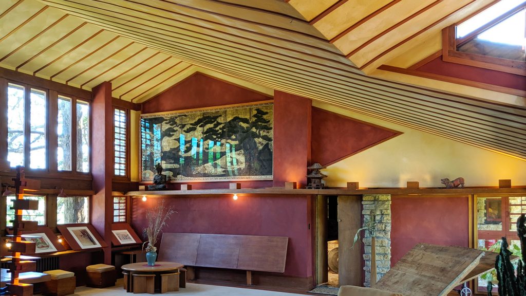 Frank Lloyd Wright's personal drafting studio