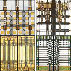 FLLW Art Glass Coasters-0