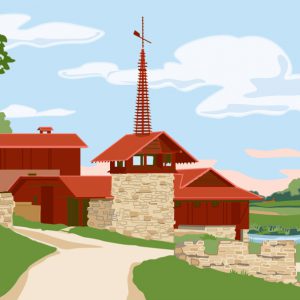 Midway Barn Print - 8x10-0