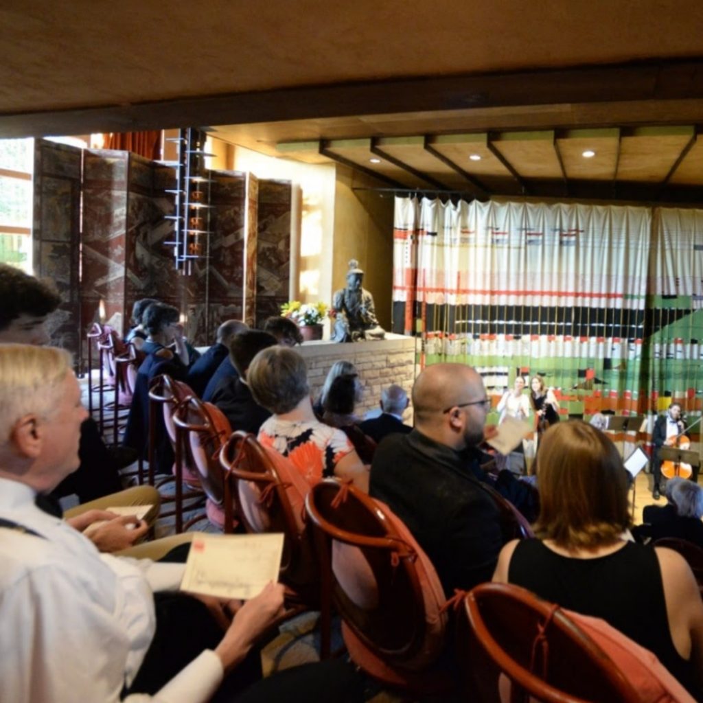 Guests at a performance in the Hillside Theater