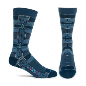 Robie House Men's Socks - Navy